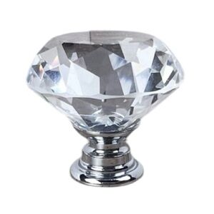 The Renovator’s Supply Clear Glass Faceted Gemstone Knob Drawer Pulls